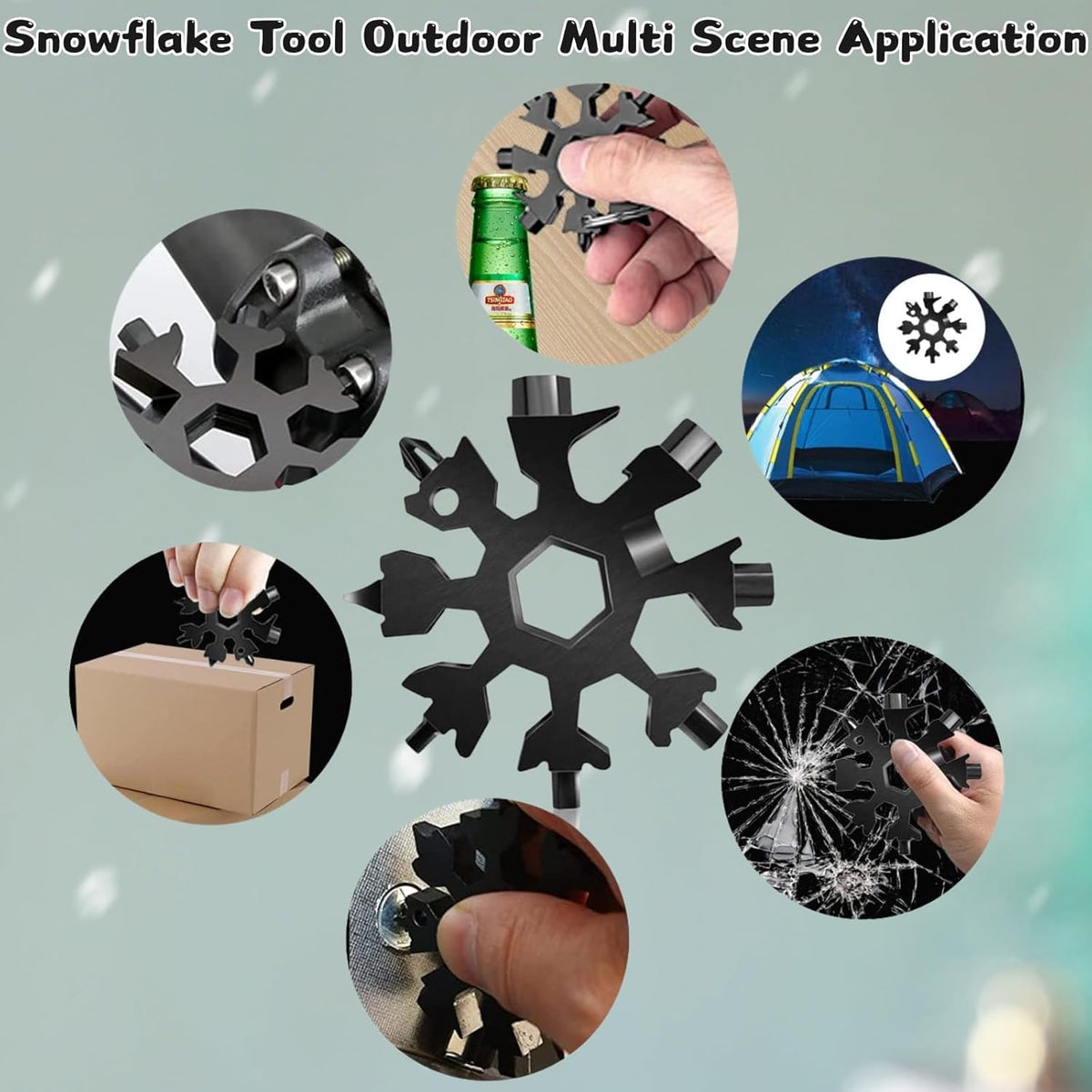 18-in-1 Steel Snowflake Multi-Tool