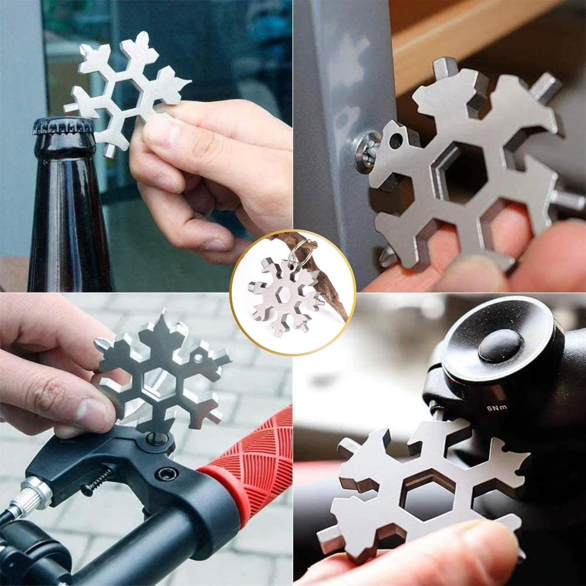 18-in-1 Steel Snowflake Multi-Tool
