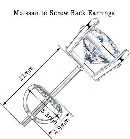 Moissanite Stud Earrings