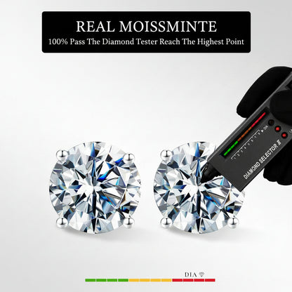 Moissanite Stud Earrings