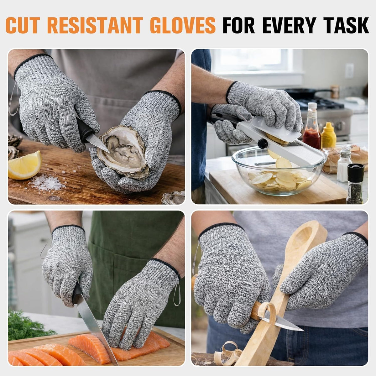 Cut-Resistant Steel Gloves