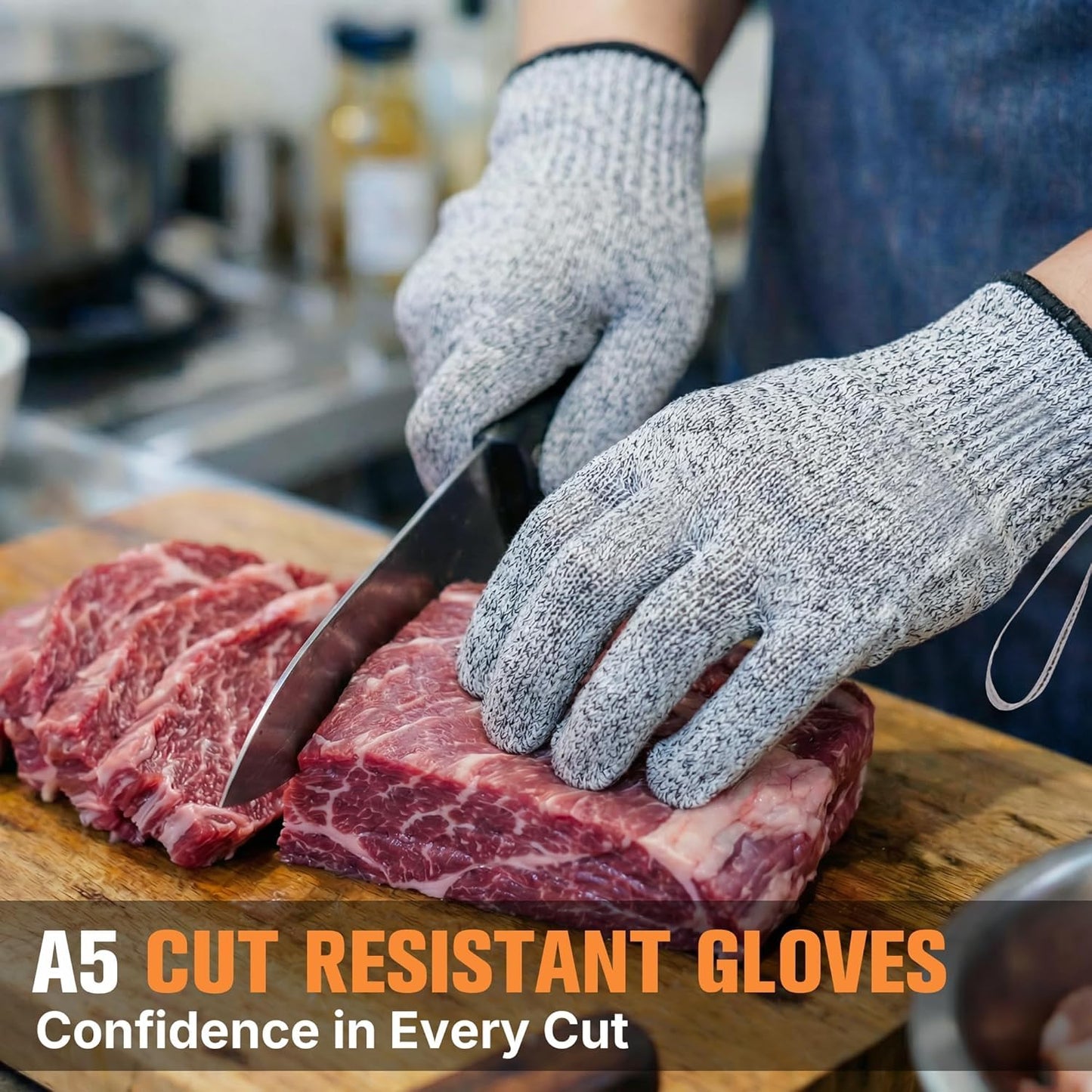 Cut-Resistant Steel Gloves