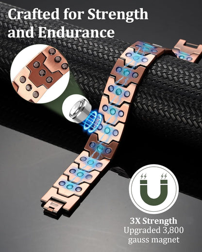 3X Magnetic Copper Bracelet