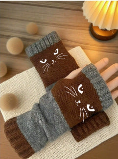 Whimsical Cat Knitted Gloves™