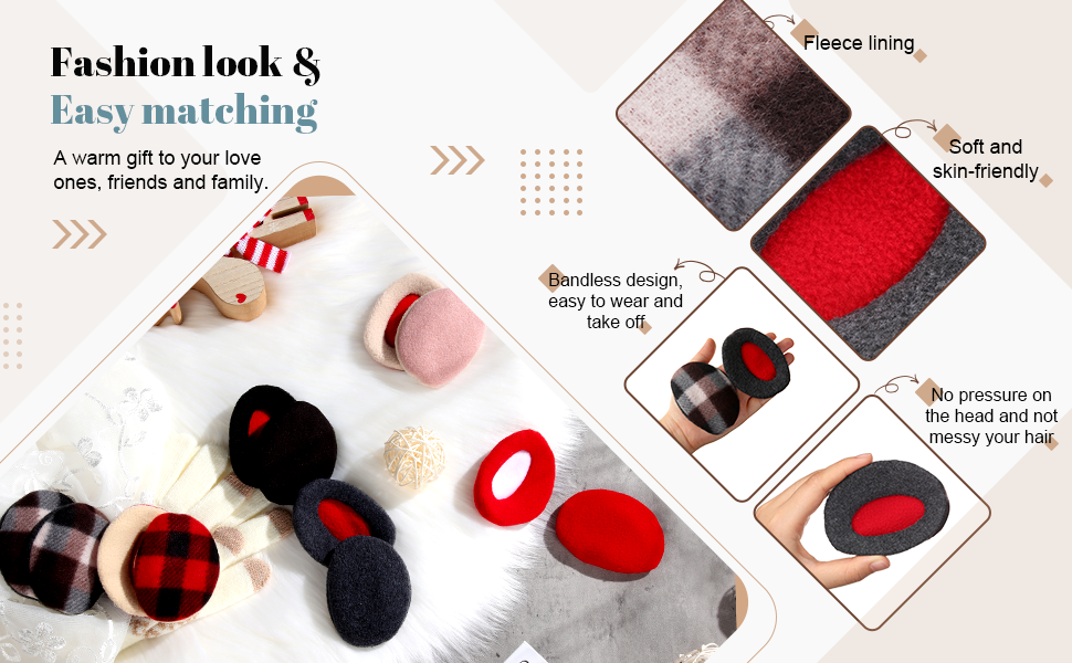 Bandless Ear Warmers