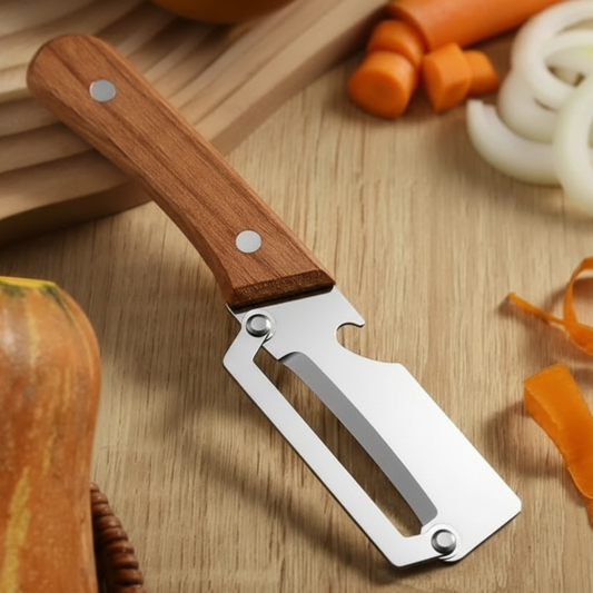 VegBlade Wood Pro - Premium Vegetable Peeler